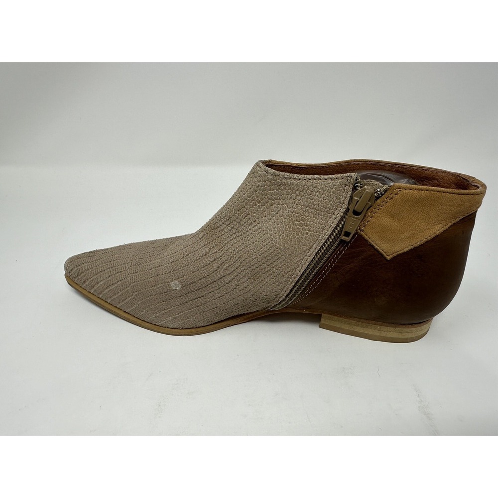 Free People Desert Rider Tan Brown Ankle Boots Booties Size 38 8 - Flaw - Picture 7 of 14
